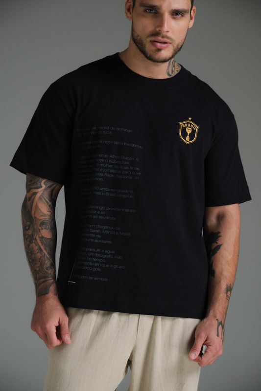 camiseta over Copa do Mundo preto