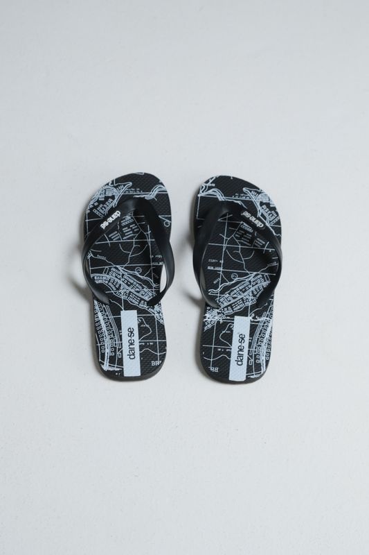 chinelo plano bsb preto