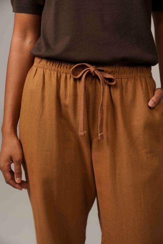 calça linho doce de leite