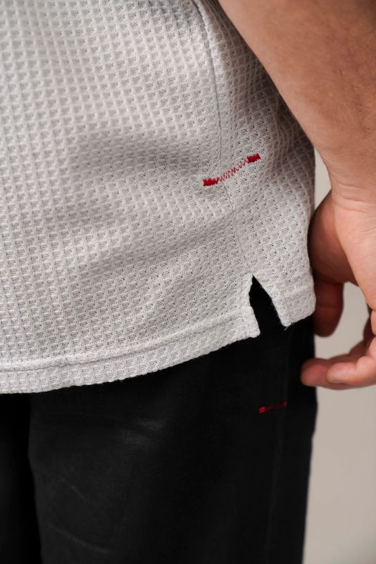 camisa tricot egipcio cinza