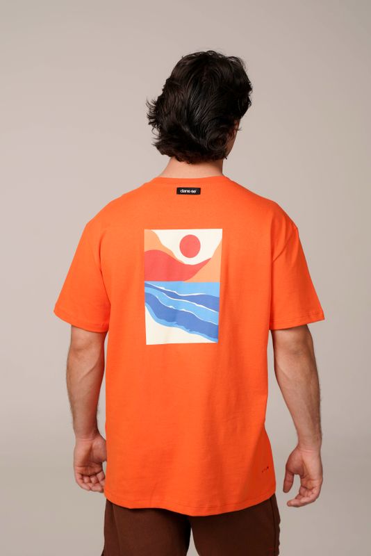 camiseta regular spiaggia np 25 laranja