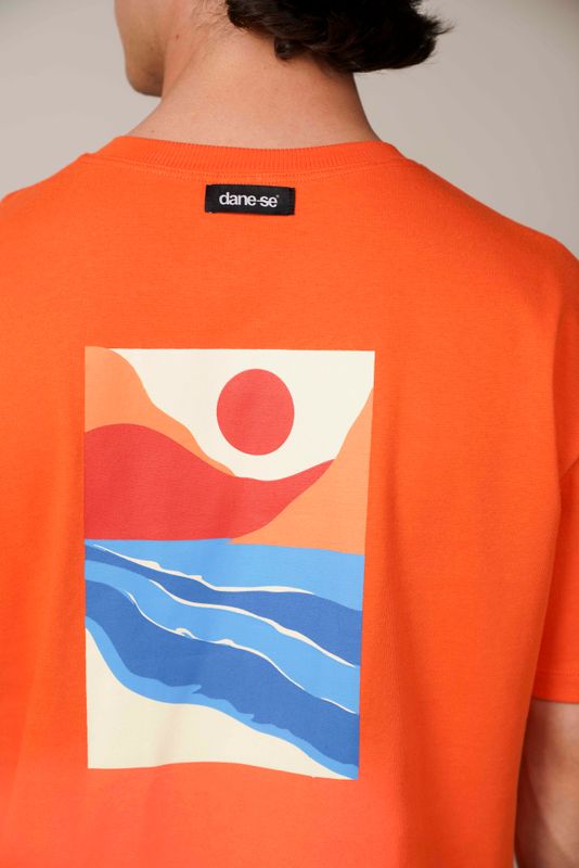 camiseta regular spiaggia np 25 laranja