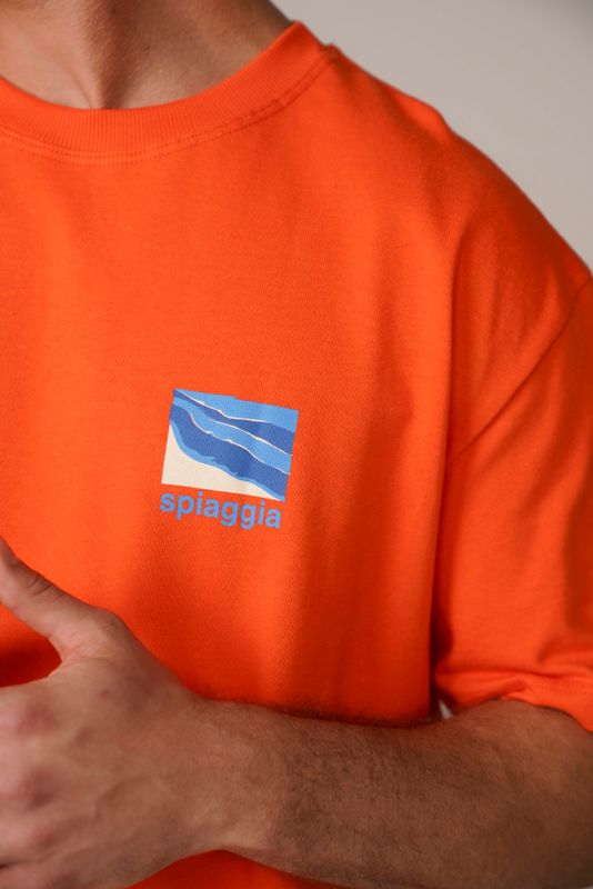 camiseta regular spiaggia np 25 laranja