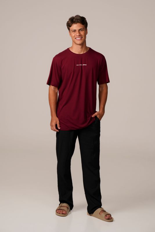 camiseta comfy pare respire bordô