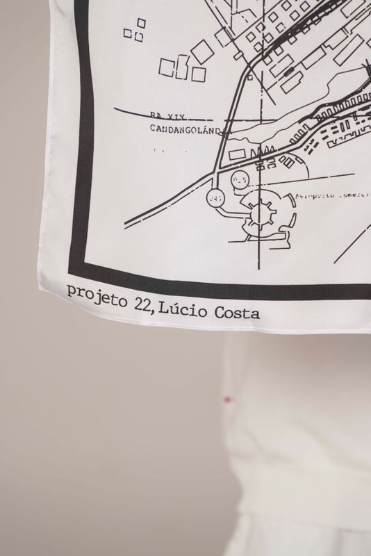 lenço plano bsb p&b