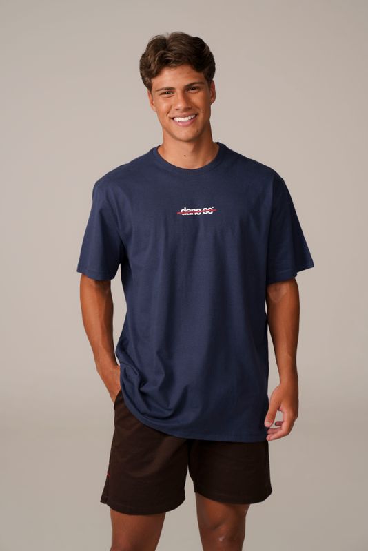 camiseta dane-se traço marinho
