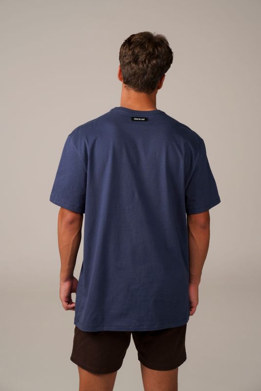 camiseta dane-se traço marinho