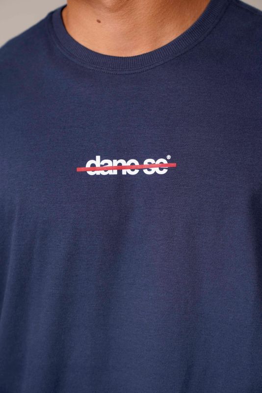 camiseta dane-se traço marinho