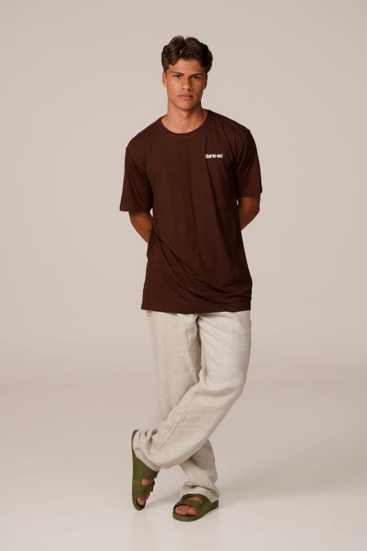 camiseta comfy mini dane-se marrom