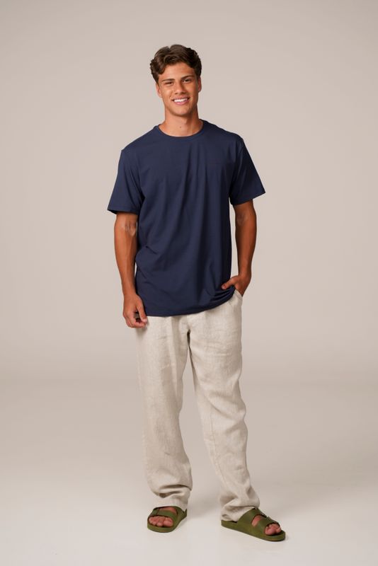 camiseta comfy mini traço marinho