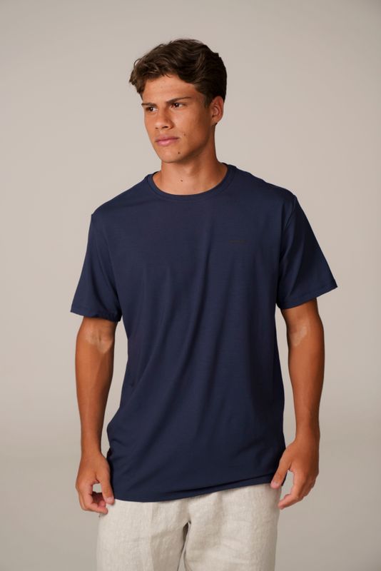 camiseta comfy mini traço marinho