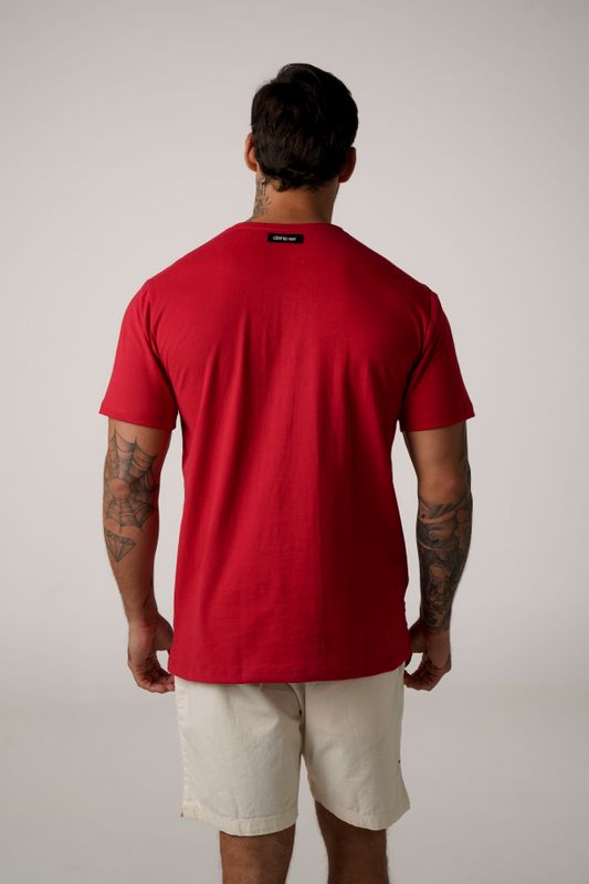 camiseta dane-se minimal vermelho