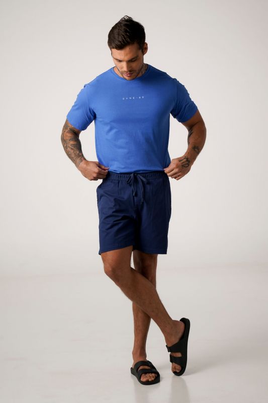 short sarja marinho