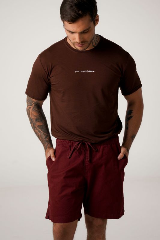 short sarja bordô
