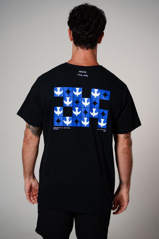 camiseta igrejinha painel back preto