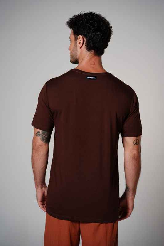 camiseta comfy mini brasilien-se marrom