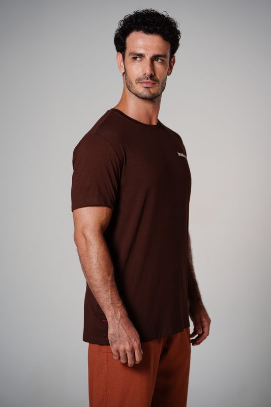 camiseta comfy mini brasilien-se marrom