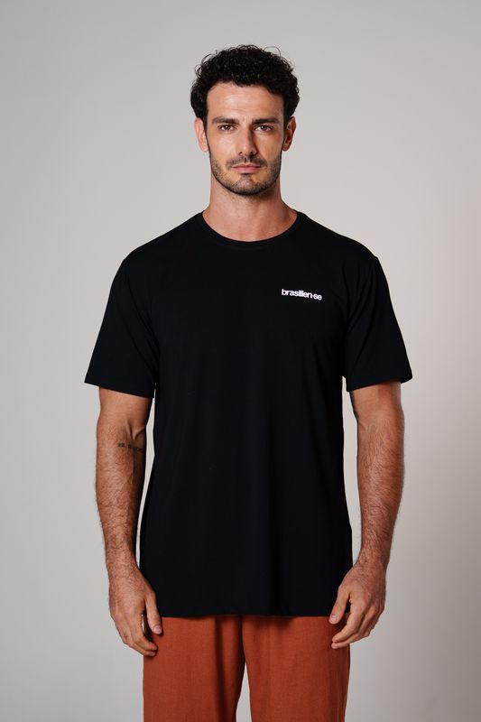 camiseta comfy mini brasilien-se preto