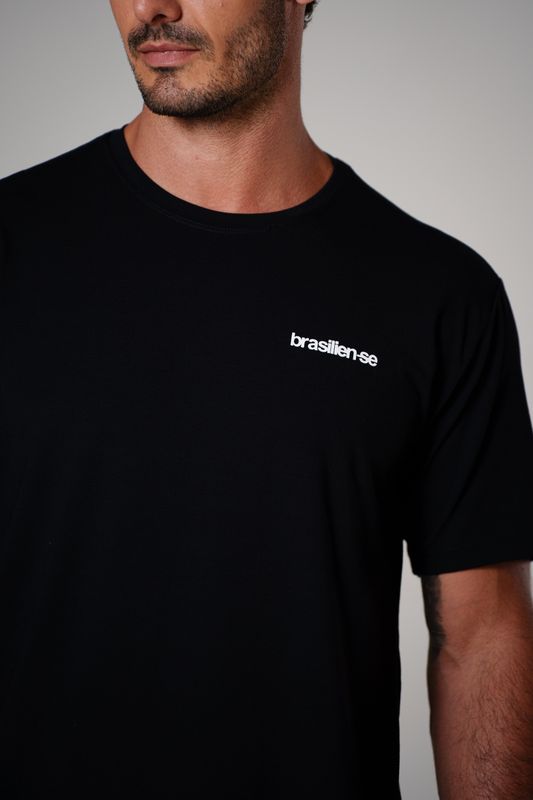 camiseta comfy mini brasilien-se preto