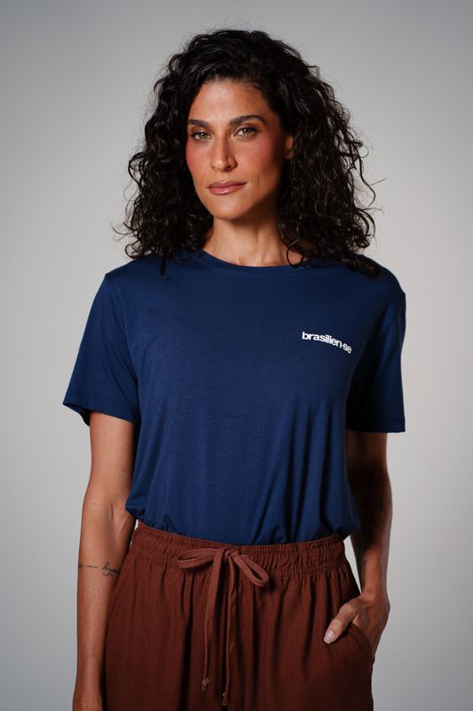 camiseta comfy mini brasilien-se marinho