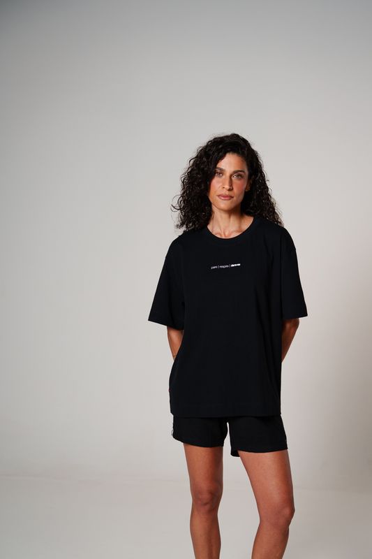 camiseta over box pare respire preto