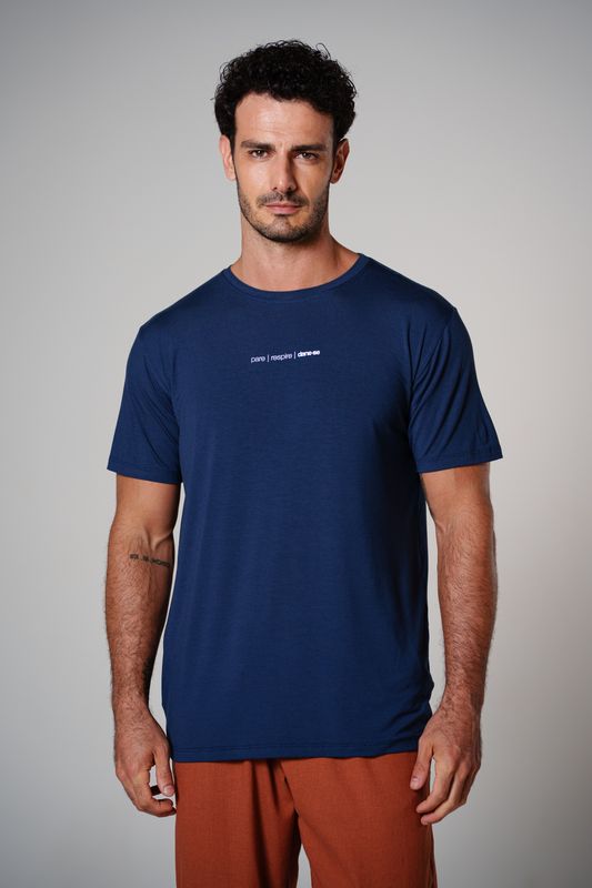 camiseta comfy pare respire marinho