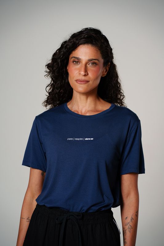 camiseta comfy pare respire marinho