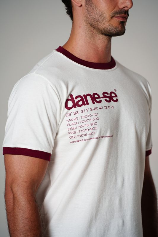 camiseta bicolor dane-se store gola bordo off