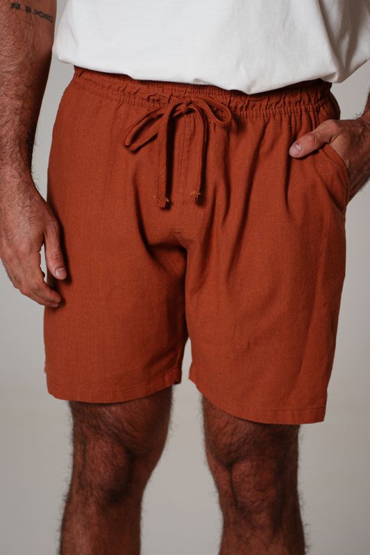 short viscolinho caramelo