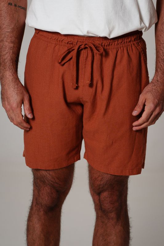 short viscolinho caramelo