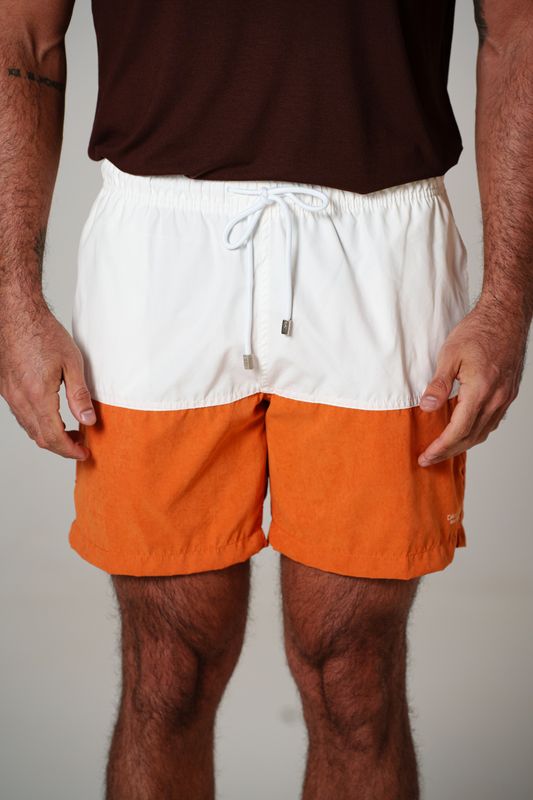 swimshort recorte earth marrom