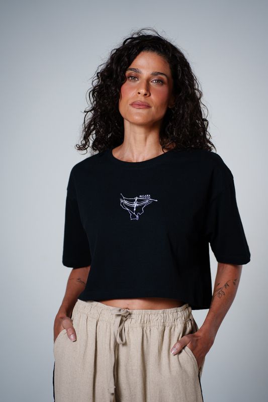 cropped relaxa costas preto pp