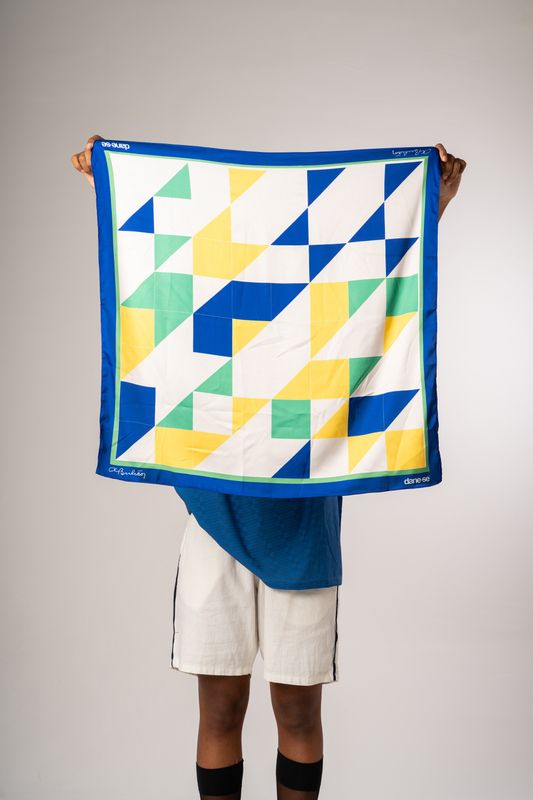 lenço athos lapa br26 amarelo estampado