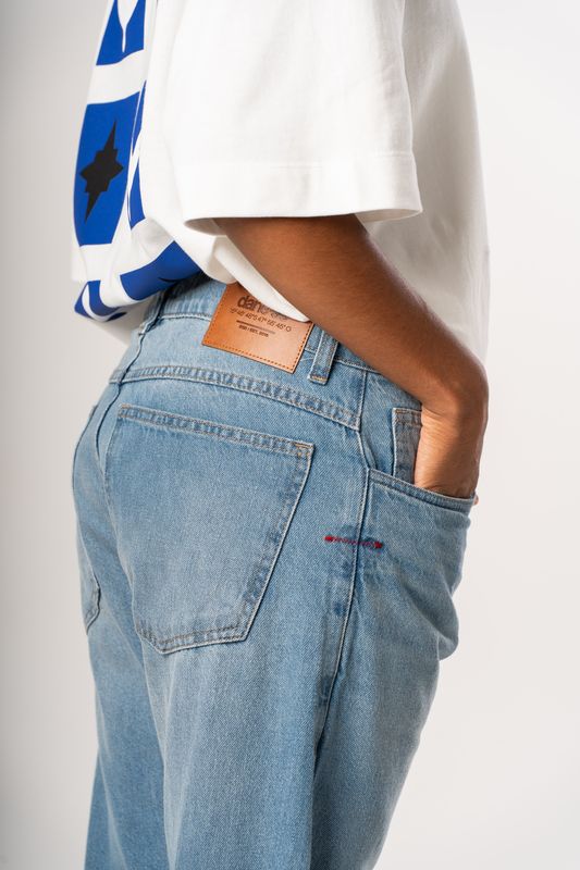 calça jeans dane-se stone wash
