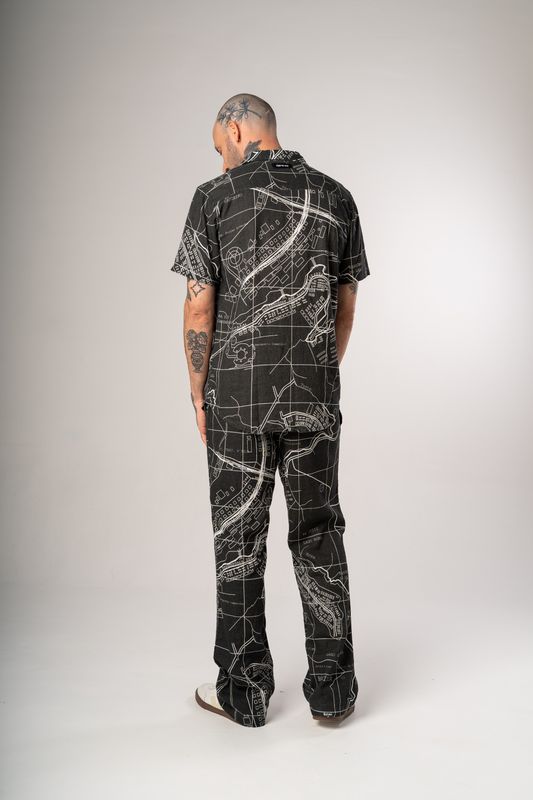 camisa linho plano bsb p&b