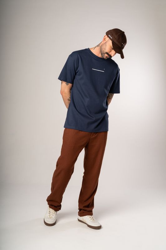 camiseta regular dane-se vertical marinho