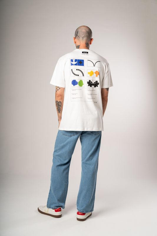 camiseta regular azulejos athos 2026 off