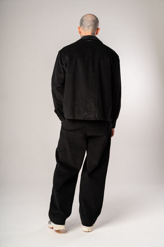 camisa over veludo ml preto