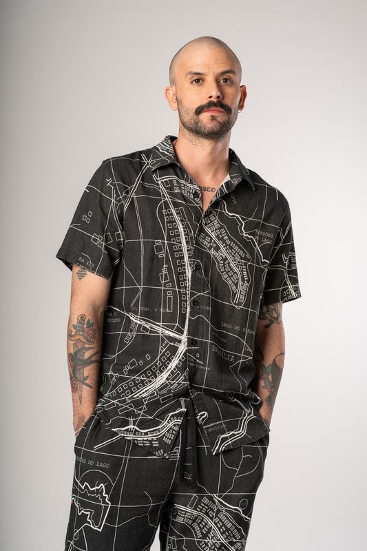 camisa plano bsb preto