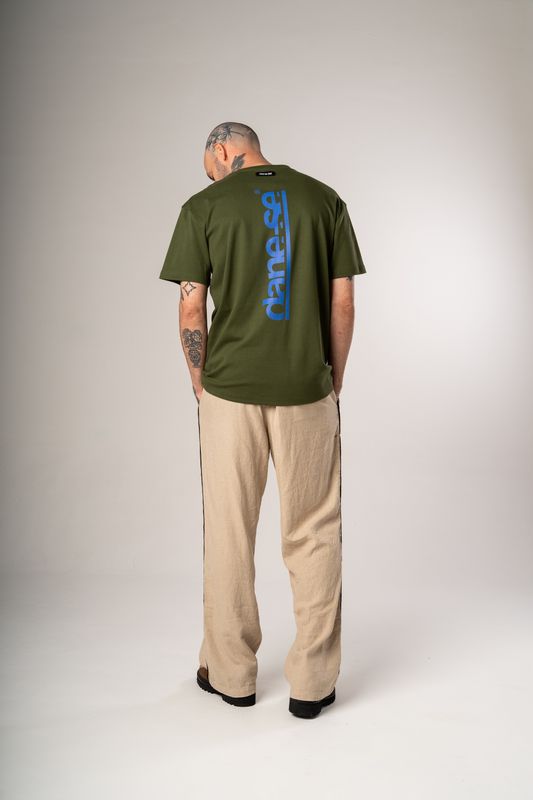 camiseta regular dane-se vertical musgo