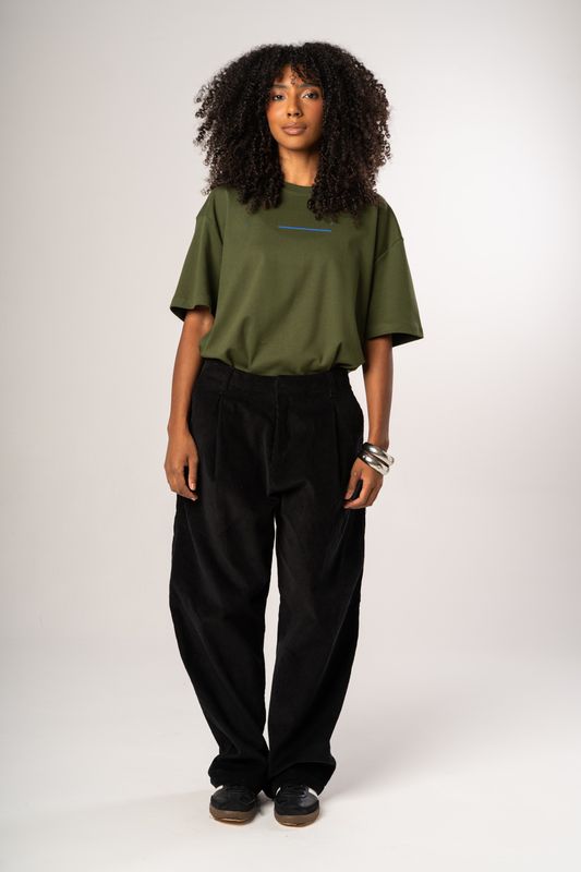 camiseta regular dane-se vertical musgo