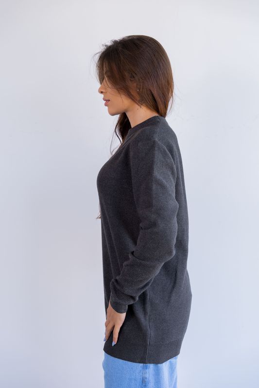 sueter tricot egipcio chumbo