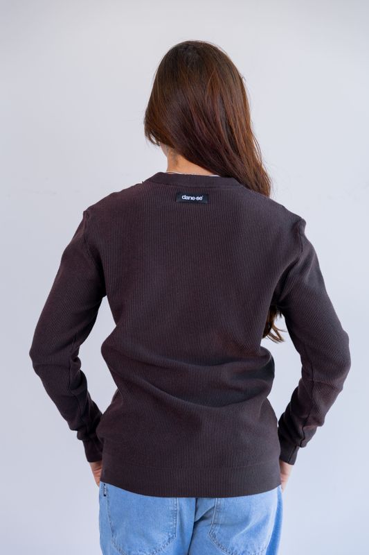 sueter tricot egipcio dark brown