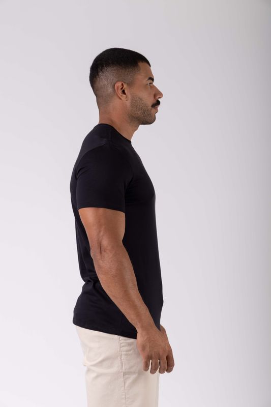 camiseta pima basic preto