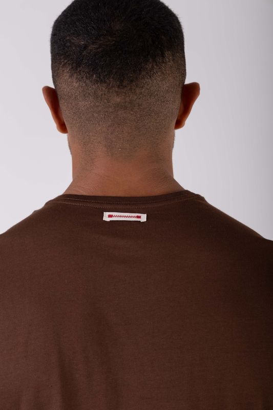 camiseta pima basic marrom