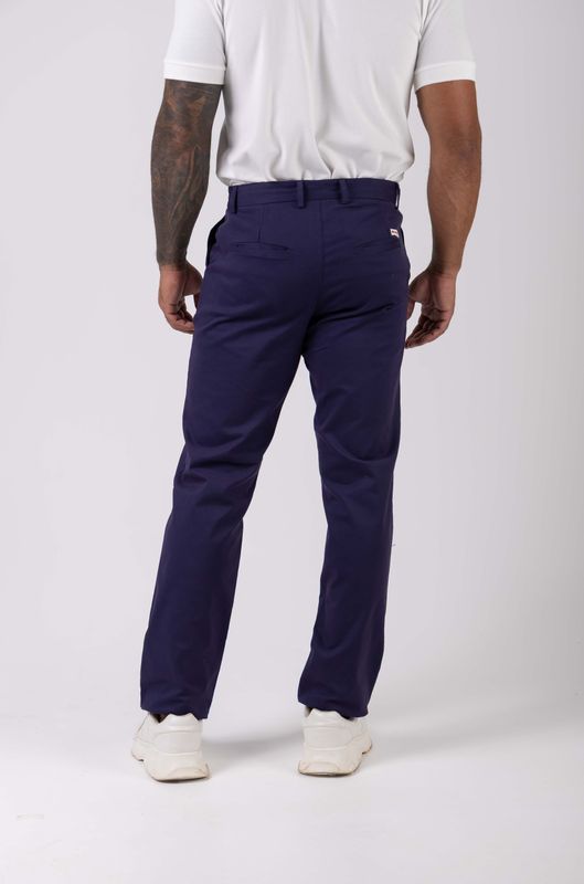 calça sarja work marinho