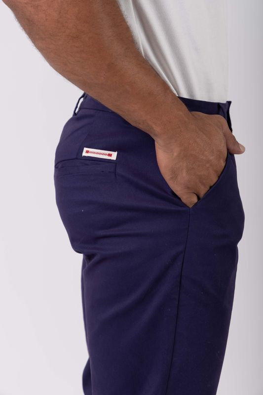 calça sarja work marinho
