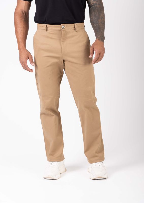 calça sarja work caramelo