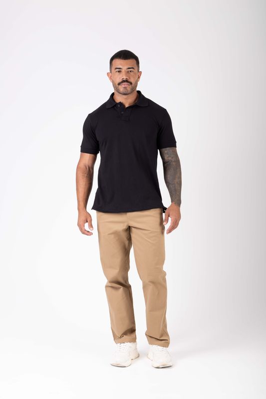 calça sarja work caramelo