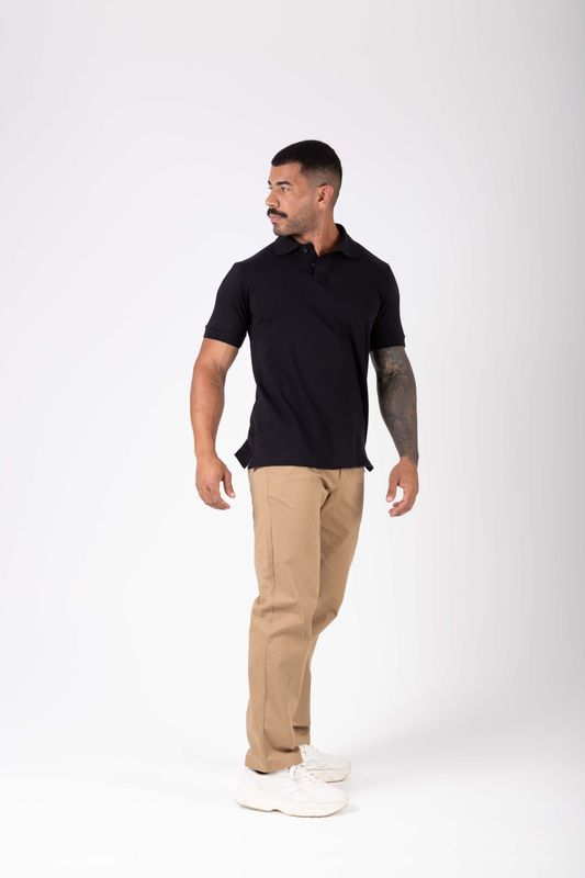 calça sarja work caramelo